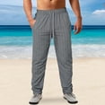 thumbnail image 2 of SHIXIAOO Pantalon de Sport Décontracté à Rayures Fines pour Homme, Printemps et Été, 2 of 5