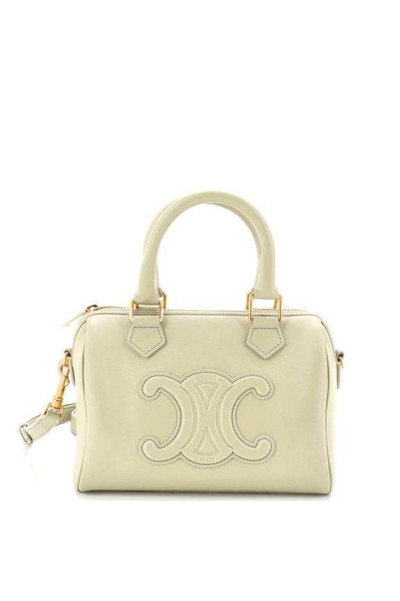 Pre-Owned Cuir Triomphe Boston Bag Leather Small By Rebag