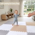 thumbnail image 5 of FlooringInc's Rainbow & Natural Harmony Playmat - Kid Safe Foam Floor Tiles with Removable Edges - 2'x2', 1/2" Thick (Earthy, 6 Tile Pack), 5 of 9
