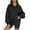 Black-C, variant on Penkiiy Womens Oversized Hoodies Loose Fit Fleece Sweatshirts 2024 Fall Pullover Sweaters Teen Girls Preppy Top Clothes M Beige