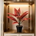 thumbnail image 5 of Artificial Potted Plants Fake Greenery for Indoor Home Decor - Faux Tree for Living Room Office Bedroom Shelf Tabletop Decoration - No Maintenance Artificial Plants with Sturdy PVC Leaves, 5 of 6