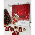 thumbnail image 5 of Christmas Elk Shower Curtain, Xmas Snowflake Winter Holiday New Years Waterproof Fabric Shower Curtains with 12 Hooks, Bathroom Curtain Set for Bathroom Accessories Decor, 72 x 96 Inches, 5 of 9