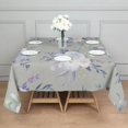 thumbnail image 5 of Floral 42" Square Waterproof Tablecloth, Floral Print Polyester Table Cover, 5 of 6