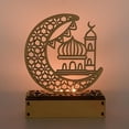 thumbnail image 4 of Lámpara de mesa artesanal, lámpara LED Eid Ramadán hueca tallada en madera, decoraciones huecas Eid Ramadán, acabado de lujo, 4 of 12