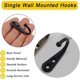 thumbnail image 5 of 10 Pcs Single Robe Coat Hooks, Metal Coat Hook Hanger With 20pcs Screws, Door, 5 of 5