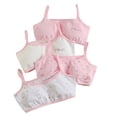 thumbnail image 2 of Wolled Girls Stretch Sports Bra for Kids Teens Cotton Training Bras with Adjustable Straps for 7-12Y, 2 of 8