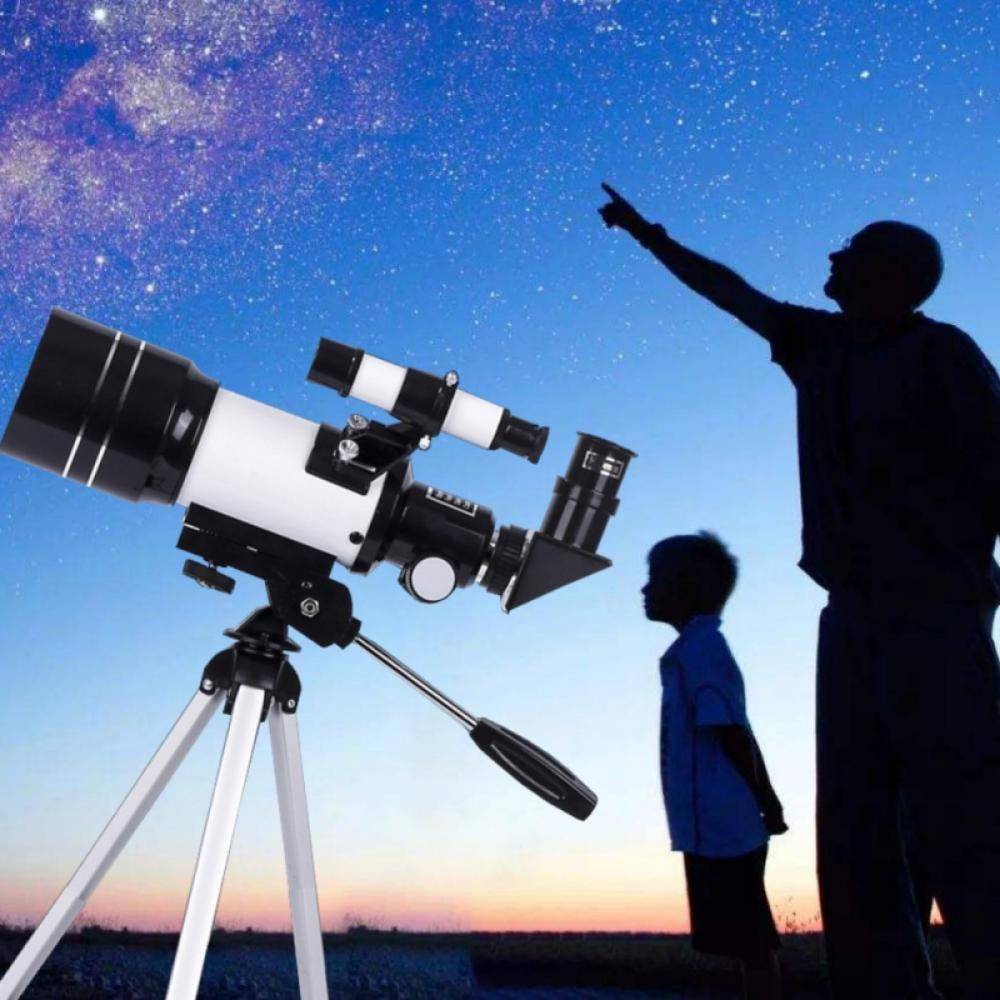 KIDsportxie 70mm Sky Astronomical Monocular Telescopes for Outside Travel Children Space Astronomic Refractor Beginners Space Monoscope Adults Spotting Scope Blue,A 