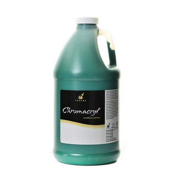Chroma Chromacryl Student Acrylic Paint - Deep Green - 0.5 Gal