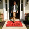 thumbnail image 2 of Bxaolu 4th of July Welcome-Doormat Independence-Day Outdoor-Entrance Mats Red-White-Blue American Flag Door Mat Non Slip Coir Front-Door Mat for Patriotic Home Decorations 16 x 24 Inch, 2 of 6