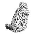 thumbnail image 2 of Wukai Black Footprints Full Set Car Seat Covers with Soft Padding Universal Auto Front Seats Protector and Cushion Mat, 2 of 5