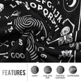 thumbnail image 4 of Ouija Board Blanket Gifts for Women Girls Boys, Magic Ouija Board Alphabet Blanket Decoration for Home Bedroom Living Room Dorm Lounge, Soft Fluffy Lightweight Throw Blankets Black Twin 60"x80", 4 of 5