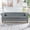 Gray Sofa, variant on 84.65'' Velvet Chesterfield Chair, Mid-Century Modern Three People Sofa Chair with Button Tufted Backrest and Nailhead Decor,Tufted Upholstered Rolled Armchair for Home Bedroom Reading Room,Gray