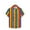 c14Multicolor, variant on USNSM Men's Vertical Striped Turndown Collar Button Shirt Short Sleeve Summer Color Block Hawaiian Beach Vacation Striped Print Shirts Multicolor S