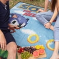 thumbnail image 4 of Sonic The Hedgehog Retro Game Title Screen Throw Blanket, 4 of 4