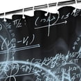 thumbnail image 3 of Math Equations Glowing Formulas Black Pattern Shower Curtain 36"x72" ,Bathroom Decorative Shower Curtains Set with 12 Hooks,Modern Waterproof Washable Shower Curtain, 3 of 6