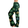 thumbnail image 2 of TQWQT Women's Pajama Pants Clover St. Patrick Day Comfy Shamrock Pj Pants Baggy Shamrock Funny Pajama Pants Cotton Drawstring Sleep Yoga Pajama Bottom 3XL, 2 of 6