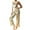 Beige, variant on HUJlwoi Sleeveless Pajama Sets for Women Silk Satin 2 Piece Soft Backless Camisole and Long Pants Sleepwear Matching Clothing