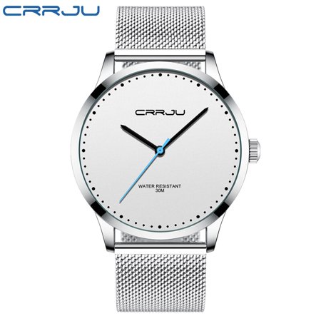 New Quartz Watch Women And Mens Watches CRRJU Top Brand Famous Dress Fashion Clock Ultra Thin Wrist Watch relogio masculino
