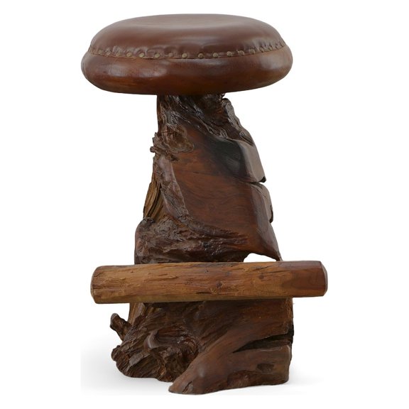 AFD Old Growth Teak Root Bar Stool