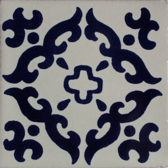 4.2x4.2 Barroco Talavera Mexican Tile, Set of 9 pcs