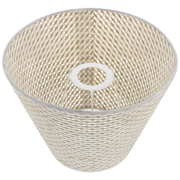 LEORX 1Pack Rattan Woven Lamp Shade Square Grid Light Diffusion for Interior Designers Bedroom