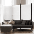 thumbnail image 3 of Room Divider Portable Room Dividers and Folding Privacy Screens, 88'' W Fabric Divider for Room Separation, 3 Panel Partition Room Dividers Freestanding Wall Divider Screen for Dorm Studio Office., 3 of 5