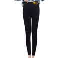 thumbnail image 3 of Gibobby Leggings Afelpados Mujer Leggings lana gruesos terciopelo para mujer, pantalones cálidos cintura alta estampados para otoño e invierno（Negro， XXXL), 3 of 5