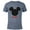 Navy Heather, variant on Disney Mickey Mouse Baby Family - Short Sleeve Blended T-Shirt for Adults - Customized-Black