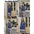 thumbnail image 5 of Oudiya House Dress for Women with Pockets Moomoo Dresses Short Sleeve Mumu Nightgown Button Down Sleepwear, S-3XL, 5 of 6
