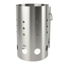 Chimney Starter Stainless Steel Portable Efficient Charcoal Starter Barrel for Barbecue Camping Picnic