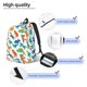 thumbnail image 3 of Easygdp Colorful Dinosaur Mochila de Lona Resistente para Laptop, Compatible con Laptops de 15 a 17 pulgadas, Ideal para Escuela, Trabajo y Viajes-Medium, 3 of 5