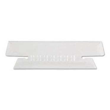 3PK Pendaflex PFX4312 Hanging File Folder Tabs, 1/3 Tab, 3 1/2", Clear Tab/White Insert, 25/Pack