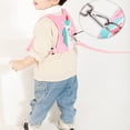 thumbnail image 3 of Arnés de seguridad para caminar YONGSHENG para bebés y muñequera antipérdida para niños rosa unicornio, 3 of 5