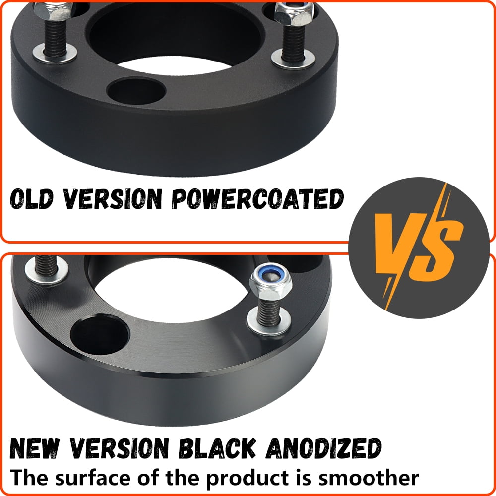 2" Front Leveling Lift kit for Dodge Ram 1500 2006-2024 4WD, Lifronkit Raise 2 Inch Front Strut Spacers Compatible with Dodge Ram Suspension Lift Kits 2006-2023 Black Anodized(new version)