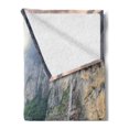 thumbnail image 2 of European Soft Flannel Fleece Throw Blanket, Green Fields Touristic Town Lauterbrunnen Bernese Oberland Switzerland Europe, Cozy Plush for Indoor and Outdoor Use, 70" x 90", Green Grey, by Ambesonne, 2 of 5