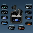 thumbnail image 4 of Auriculares Intrauditivos Inalámbricos V8 con Cancelación de Ruido ANC, Controles de Pantalla Táctil, Color Negro, 4 of 5