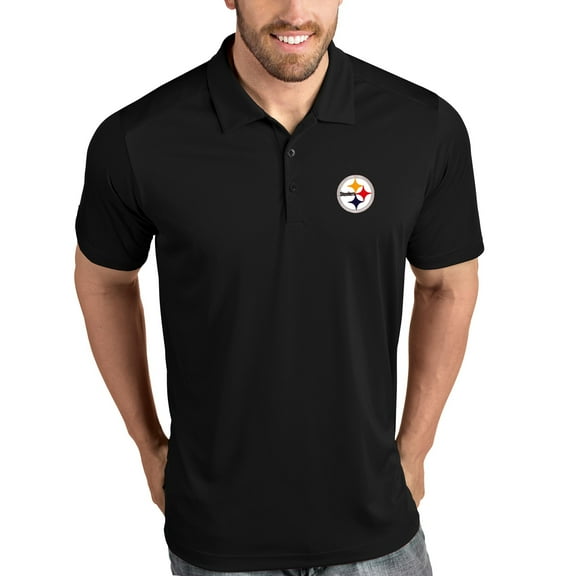 Pittsburgh Steelers Antigua Tribute Polo - Black