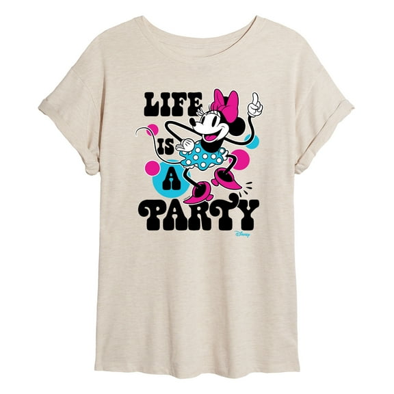 Disney - Life Is A Party - Juniors Ideal T-Shirt
