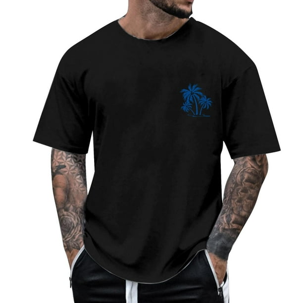 Playeras Negras Para Hombre Algodon, Camiseta De Manga Corta Con Cuello Redondo Y Estampado A La Moda Para Niñas Y Niños, Camiseta Holgada De Verano, Camisetas Casuales