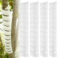 thumbnail image 1 of 4 Pack Tree Trunk Protector Reusable Plastic Tree Guards  Tree Bark Wrap Protectors 15.7 Inch Long Tree Trunk Guard Tubes to Protect Plants from Trimmers Weed Whackers and Animals, 1 of 10