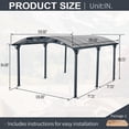 thumbnail image 3 of CarButler 12x16x8ft Metal Outdoor Arch Carport Heavy Duty Carport for Driveway Car, Truck, 3 of 7