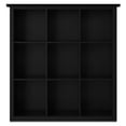 thumbnail image 3 of Simpli Home Artisan 45 inch x 43 inch Solid Wood Transitional 9 Cube Bookcase and Storage Unit in Black, 3 of 12