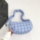 thumbnail image 4 of Bolso bandolera para mujer, bolso de mano informal plisado con nube para mujer, bolso de mano sencillo para chicas, 4 of 9