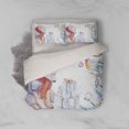 thumbnail image 2 of 3D Blue Bear Bird Gift Snowflake Quilt Cover Set Bedding Set Pillowcases 43, 2 of 3