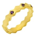 thumbnail image 5 of 18K Gold Over Brass Natural Amethyst - Brazil Ring s.6 Jewelry RM-1766 TGR1035_B_6, 5 of 6