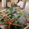 thumbnail image 2 of FCXZI Durable Soft Flannel Blanket Vase Starfish Flowers Multi-Purpose 30*40in, 2 of 7