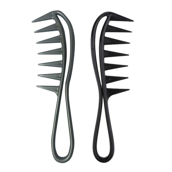 2 Pack Wide Combs Hairdressing Shower Comb Detangling Wet Hair Brush