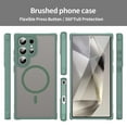 thumbnail image 2 of Allytechgroup Magnetic Case for Samsung Galaxy S25, Compatible with Magsafe Transparent Matte Back Cover Slim Fit Anti-Scratch Hybrid Rugged Phone Case Cover for Samsung Galaxy S25, Green, 2 of 7