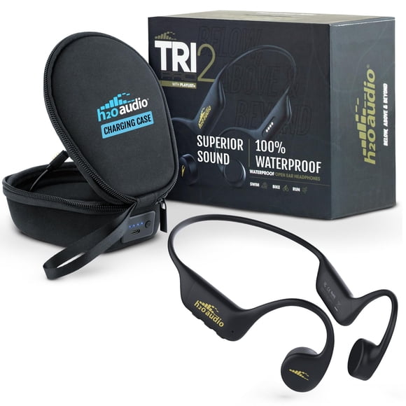 Auriculares impermeables H2O Audio TRI 2 PRO con funda de carga