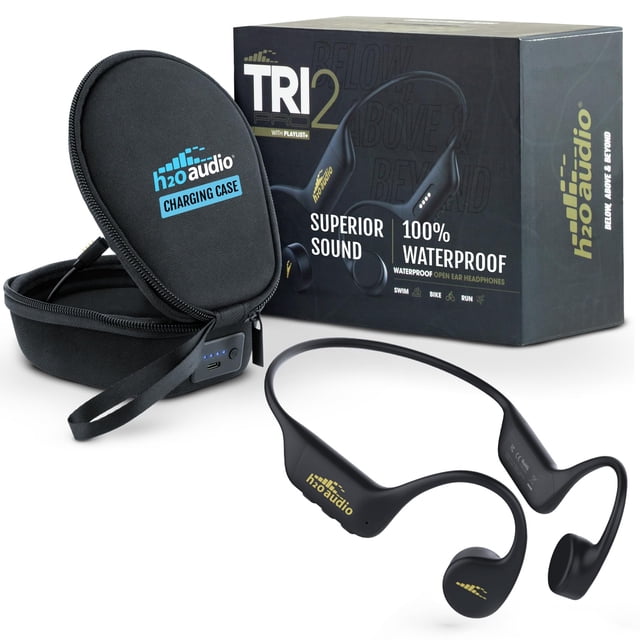 Auriculares impermeables H2O Audio TRI 2 PRO con funda de carga
